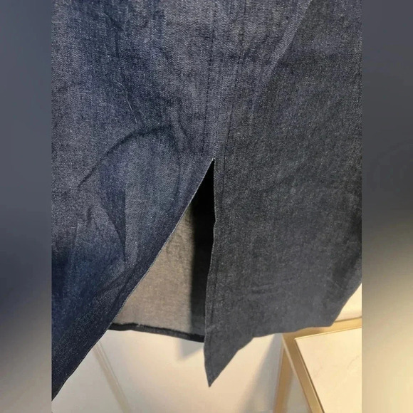 Vintage | Lucien Daunois Paris | Embroidered Denim Midi Skirt | Size 44 - Picture 4 of 7